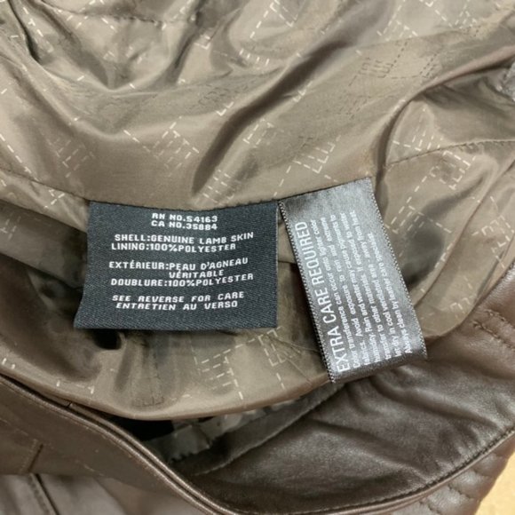 Cole Haan Leather Moto Jacket - Picture 6 of 6